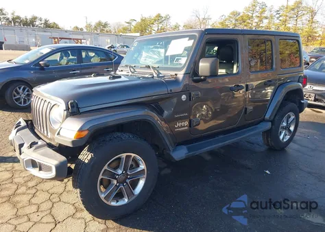2019 Jeep Wrangler Unlimited Sahara 4X4 z USA, uszkodzony, nr VIN 1C4HJXEG6KW577369